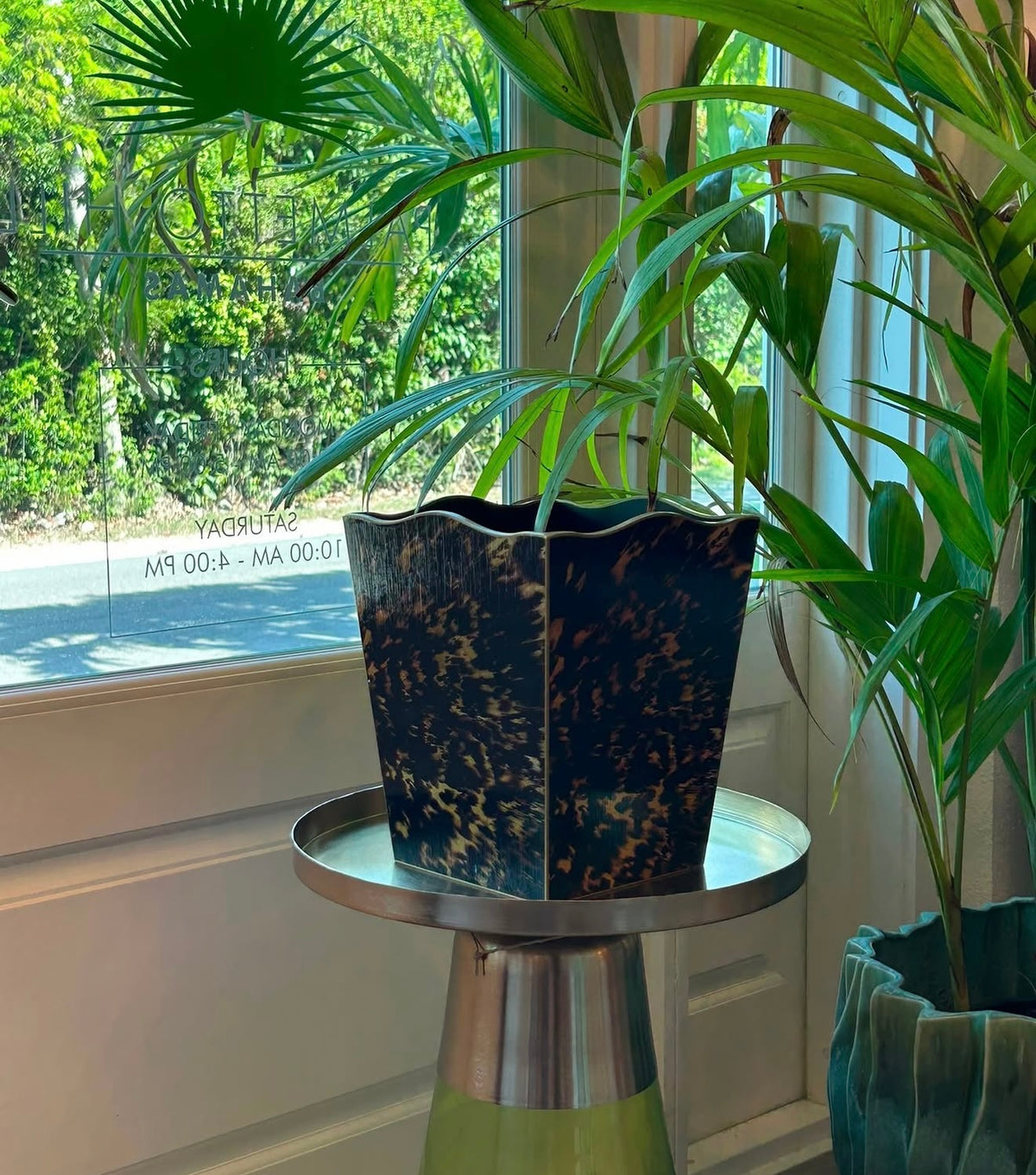 Tortoise Shell Wastepaper Basket