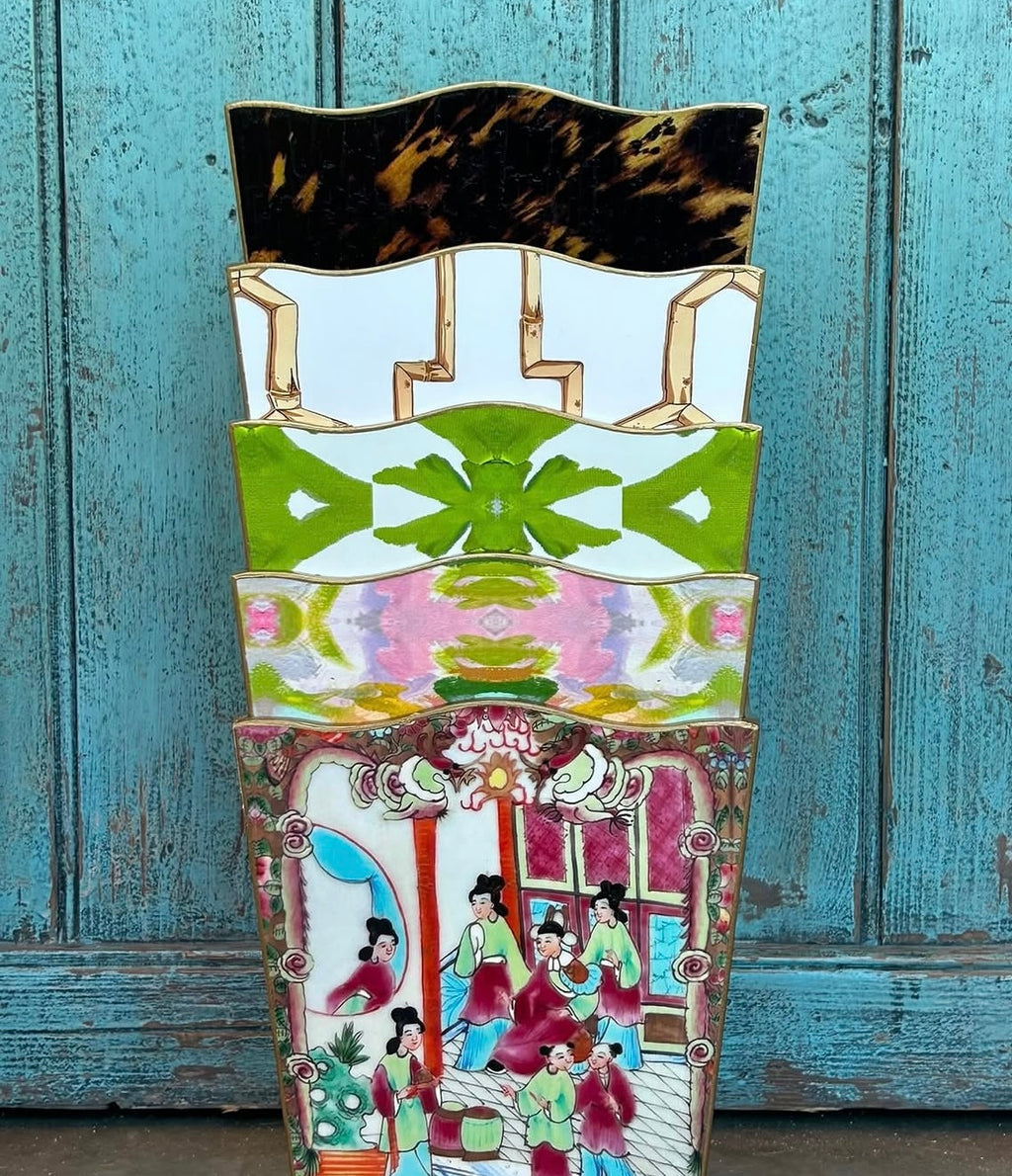 Green Palms By Laura Park Wastepaper Basket