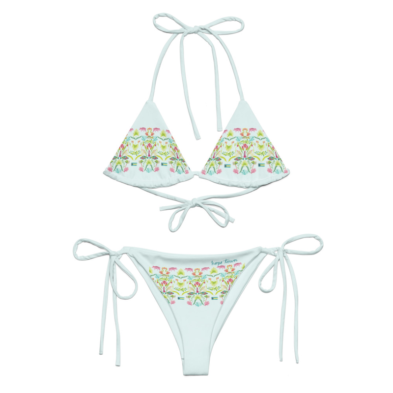 Teal Hope Town String Bikini