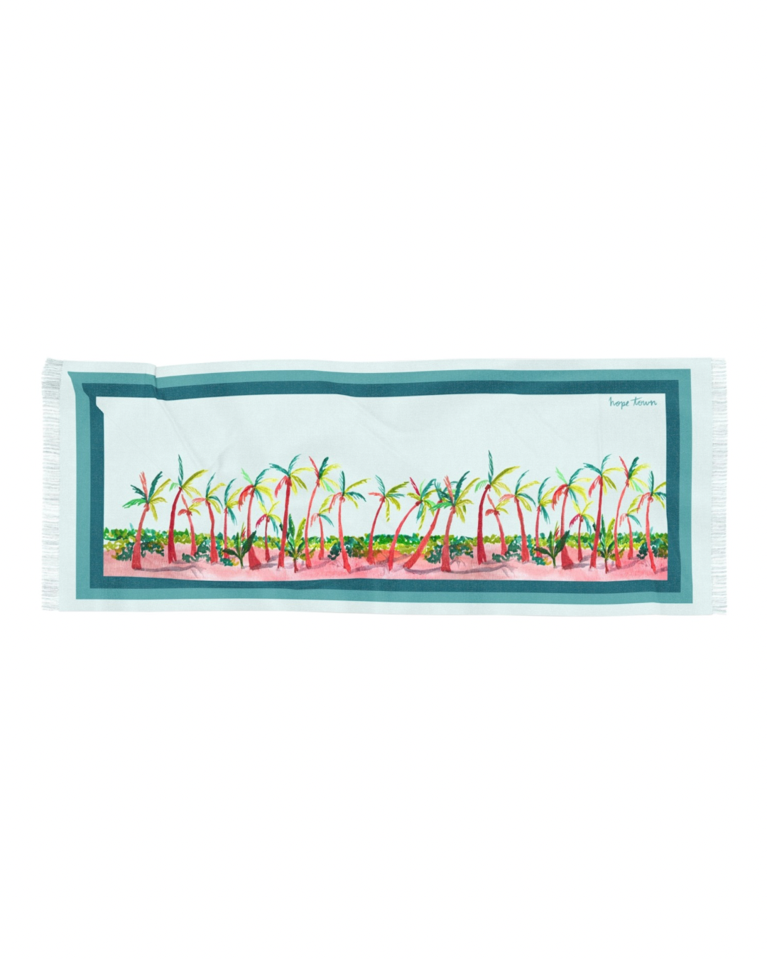 Hope Town Sarong Scarf - Beach Scene