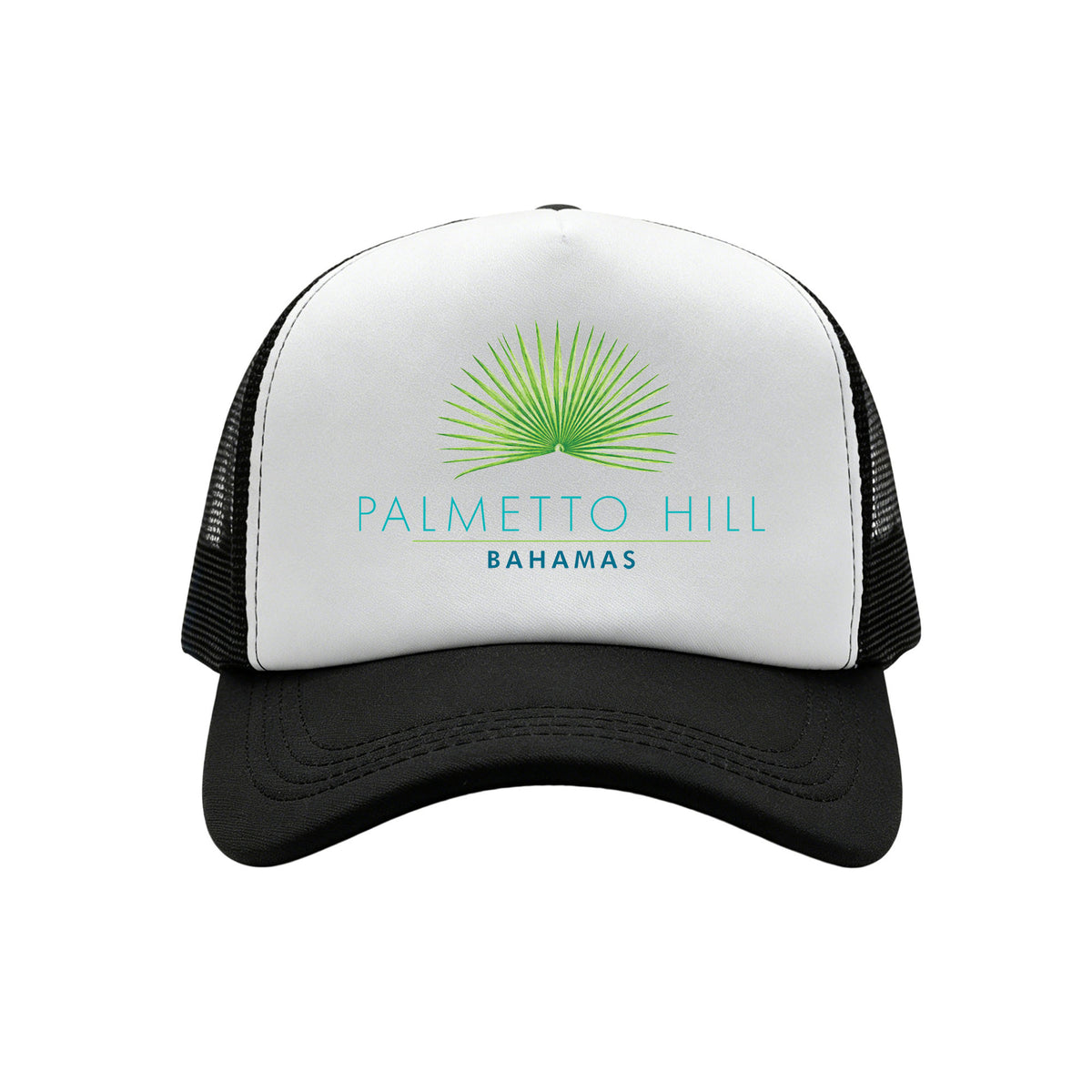 Palmetto Hill Trucker Hat in Black