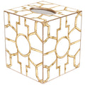 Bamboo on White Tissue Box Cover